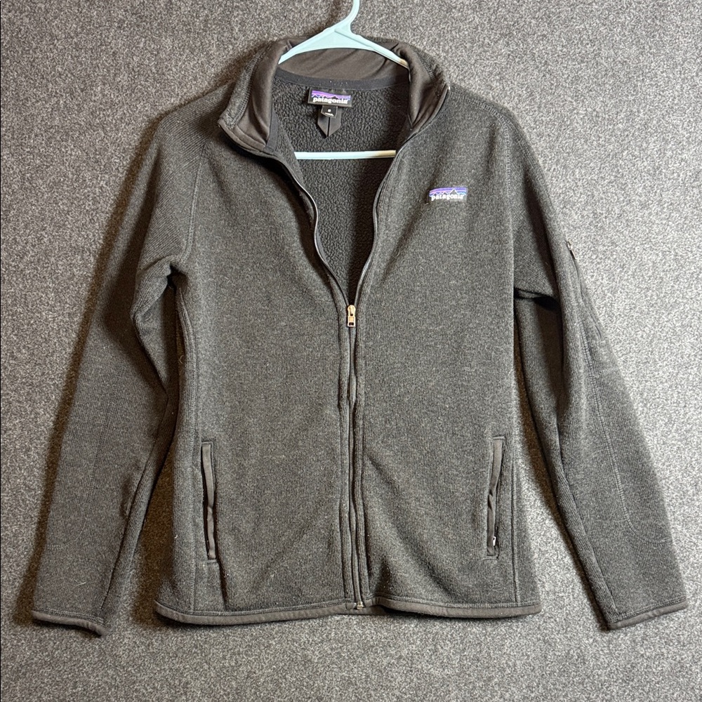 Patagonia Better Sweater Full Zip Fleece Jacket Charcoal Gray Heather Womens M
